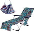 thumbnail image 1 of Toalla Funda para Silla de Playa Treeswift Paisley con Bolsillos Laterales, 1 of 7