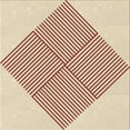 thumbnail image 1 of Ahgly Company Indoor Square Patterned Wheat Beige Area Rugs, 5' Square, 1 of 6