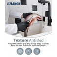 thumbnail image 4 of LANON Food Safe Disposable Black Nitrile Gloves, Latex-Free, Powder-Free, Silicone-Free, Textured Fingertips, Cooking, Large, 4 of 7