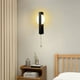 thumbnail image 5 of Aplique de pared metálico con cable, moderno aplique LED cálido, aplique dorado para interiores, ideal para salón, dormitorio, baño, pasillo, entrada, escaleras, mesilla de noche, estilo moderno., 5 of 6