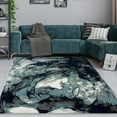 thumbnail image 4 of MDA Home Samos Black Contemporary Polypropylene Area Rug - 6'11" x 6'11", 4 of 5