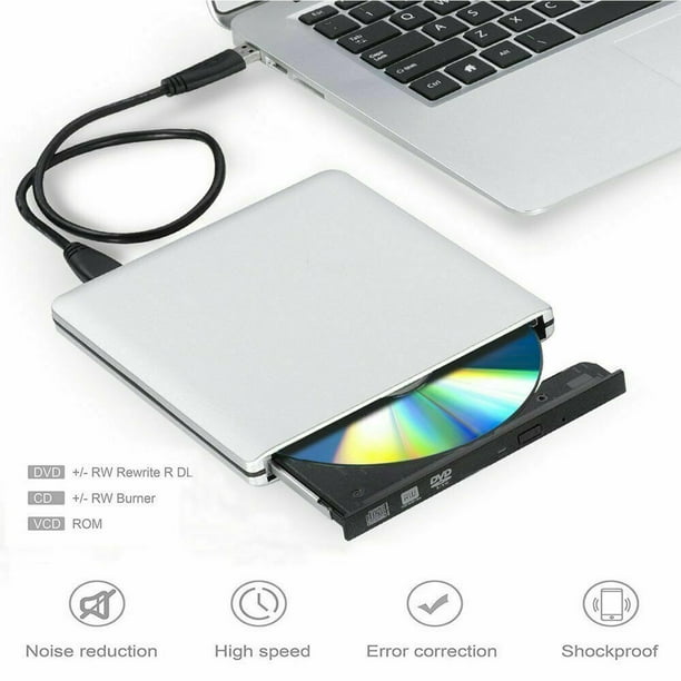 BluRay Drive USB 3.0 DVD & CD Burner RW Drive For Laptop PC Windows