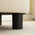 thumbnail image 6 of CQSXDA Upholstered Round Ottoman With Reversible Lid In Beige Fleece Fabric For Living Room Bedroom Office Storage Stool, 6 of 10