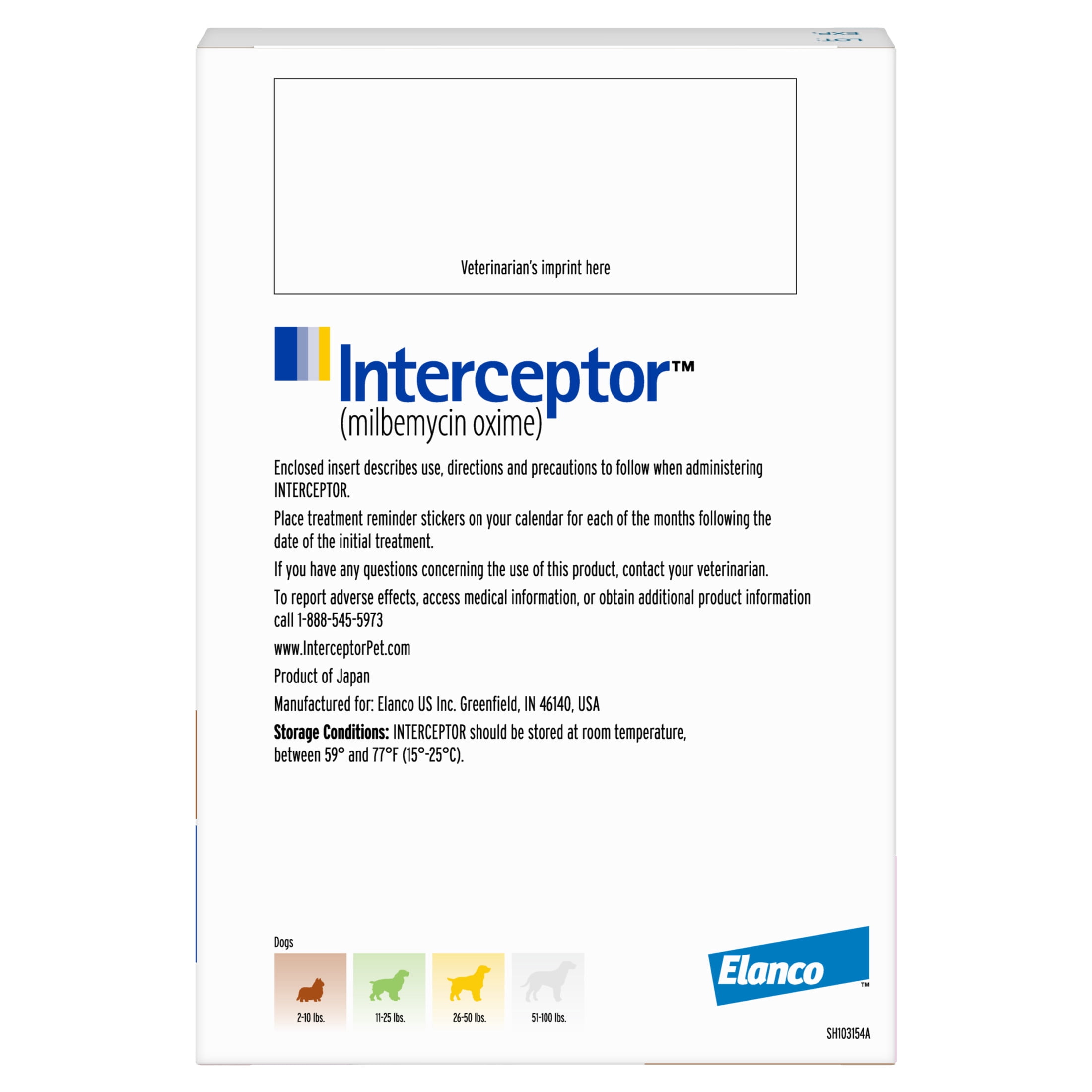 Interceptor Tablets, 2-10 lbs. (Brown), 6-Month Supply