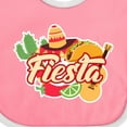 thumbnail image 4 of Inktastic Fiesta with Sombrero Taco Cactus Lime Red Pepper and Guitar in Background Boys or Girls Baby Bib, 4 of 4