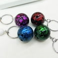thumbnail image 3 of harmtty Fashion Bowling Ball Pendant Keychain Bag Car Hanging Ornament Key Ring Holder,Purple, 3 of 8