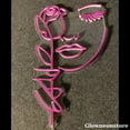 thumbnail image 3 of Glowneon Face Girl and Rose Neon Sign, Face Girl Flower Led Sign, Girl Art LED Light, 3 of 4