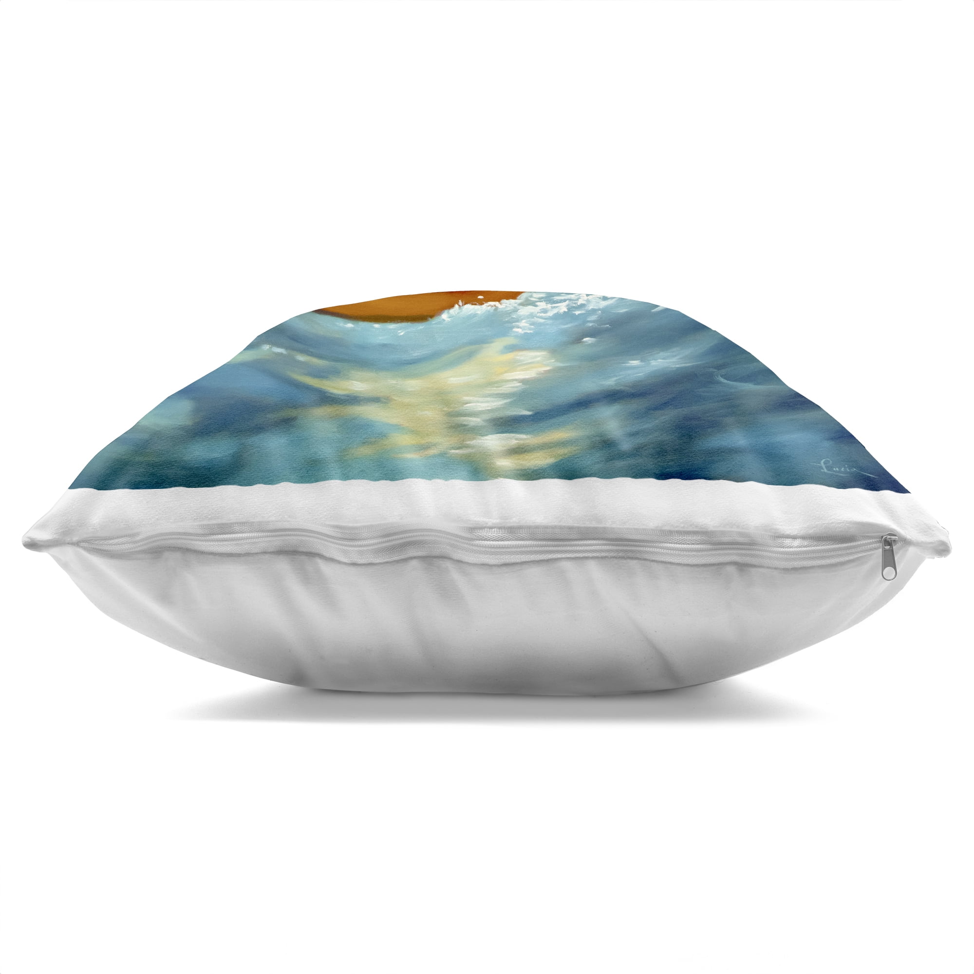 Stupell Industries The Paddler Duck with Straw Hat Decorative Printed Throw Pillow, design by Lucia Heffernan, 18 x 7 x 18