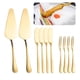 thumbnail image 2 of Matsuzay Juego de 10 Uds. De cuchillos para queso, espátula de acero inoxidable suficiente para pastel, cuchillo de mantequilla eficiente, cortador de Mostrada Matsuzay HA019221-00, 2 of 6