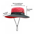 thumbnail image 2 of Bucket Hat Quick Drying Packable Wide Brim Breathable Foldable Sunshade Sun Ponytail Cap With Chin Strap, 2 of 5