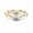 Yellow Gold, variant on 1.5 Carat Asscher Cut Moissanite Diamond Open V-Shank Solitaire Ring - 14k Yellow Gold Plated 925 Silver - Elegant Modern Gold Jewelry Gift for Her