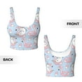 thumbnail image 5 of Kdxio Summer Cute Unicorns Print Workout Crop Tank Top for Women Racerback Yoga Tank Tops Athletic Sports Shirts Exercise Undershirts, 5 of 9