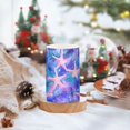 thumbnail image 2 of Yayeee Flameless Candles with Remote Flickering Battery Operated Multi Color Changing, Pink Starfish Pattern, 2 of 7