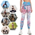 thumbnail image 4 of Transgender Dragon Damask -- Trans Pride Flag Colors Leggings for fitness sport pants Pants sport Womens Leggings, 4 of 6