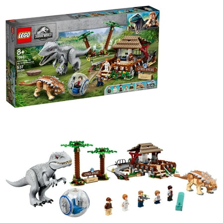 LEGO Jurassic World Indominus rex vs. Ankylosaurus 75941 Awesome Dinosaur Toy for Kids (537 Pieces)