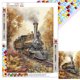 thumbnail image 1 of Con Cuentas Cuadradas 5D DIY Kit Tren Del 30x40cm, 1 of 9