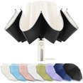 thumbnail image 1 of Paraguas Invertido Grande a Prueba de Viento para Lluvia y Sol - Paraguas Plegable Compacto UPF 50+ Automático con Raya Reflectante, Protección UV para Caminar, Beige-46IN, 1 of 5