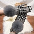 thumbnail image 4 of Ladies wool gloves paw cashmere non-slip soft warm ladies thick touch screen, 4 of 5