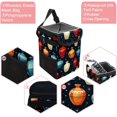 thumbnail image 2 of Bowling Leak-Proof Foldable Car Garbage Can with Lid and Hanging Storage Bag - Mini Trash Can for Car Trash Can, 2 of 6