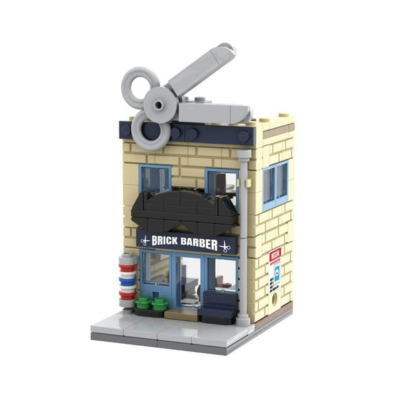 Brick Loot Mini City Barber Shop Brick Set, 196 Pieces, 1 Pack