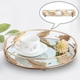 thumbnail image 4 of Bandeja de metal con espejo para maquillaje, joyas, perfumes y cosméticos. 300 mm, 4 of 9