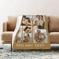 thumbnail image 4 of Personalised Blanket, Custom Blanket, Personalised Photo Blanket,Customized Flannel Blankets for Father, Mom, Lover, Kids, Friends, Pet, Birthday, Christmas - Personalised Gifts for Women Men., 4 of 6