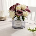 thumbnail image 4 of 12Pcs Artificial Rose Flower for Bride Wedding Photography Props Home Decor bright red, 4 of 8