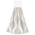thumbnail image 7 of Yayeee Kitchen Hanging Hand Towels Set of 2 with Loop Bathroom Absorbent Tie Towel, Light Gray Pattern, 7 of 7