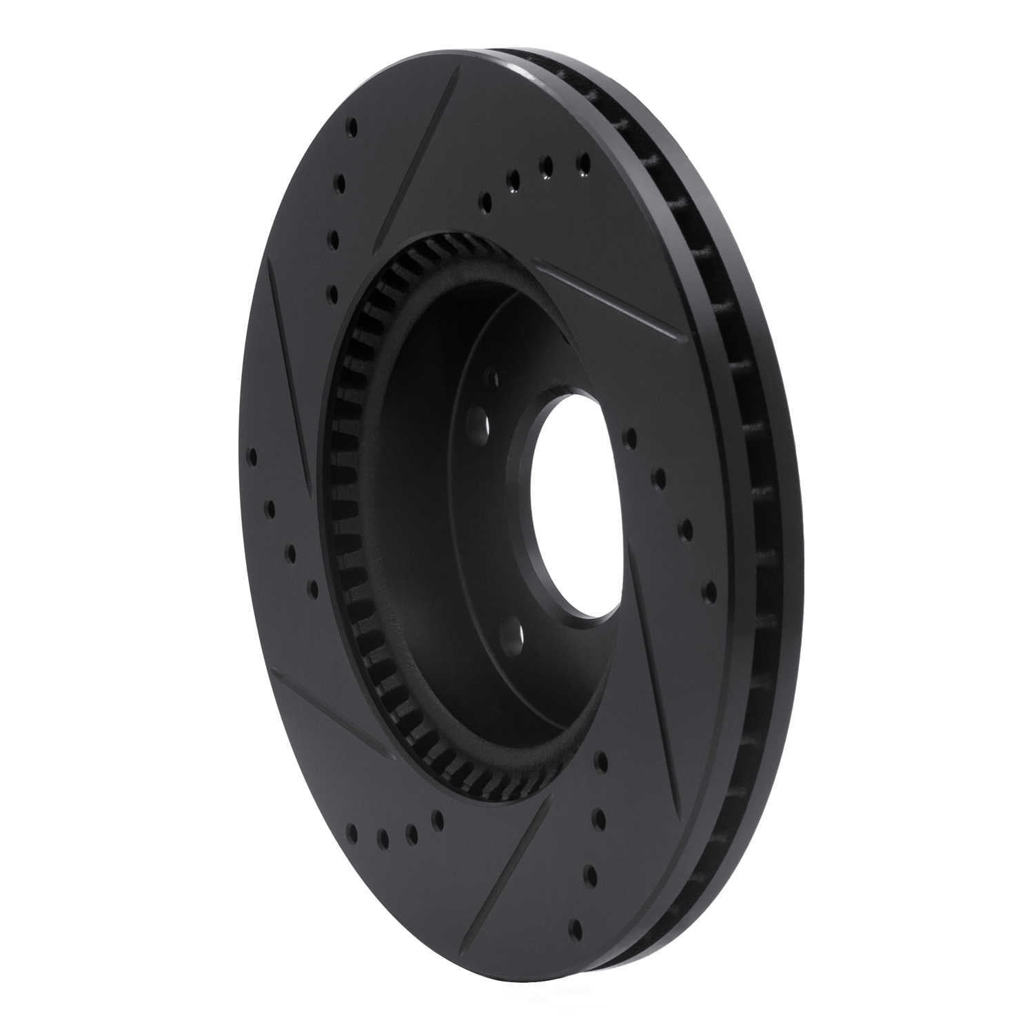 Dynamic Friction Company 633-03016R DFC Brake Rotor - Drilled And Slotted - Black