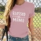 thumbnail image 2 of Blusa suelta estampada con cuello redondo y manga corta para mujer OAVQHLG3B Store  lin121212, 2 of 5