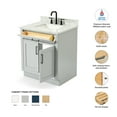 thumbnail image 2 of Ariel Hepburn 31 In. Rectangle Sink Vanity With 0.75 In. Carrara White Countertop In Grey, 2 of 9
