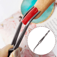 thumbnail image 2 of Nail Professional Tools Multi-Function Acrylic Nail C-Curve Tool Pincher Tool Cuticle Cutter Pusher Stainless Steel Tweezers-Black, 2 of 5