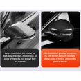 thumbnail image 4 of Rearview Mirror Cover, 1 Pair Bright   Door Side Mirror Shell Carbon Fiber Scratch   for  Mach-E for Left Right Hand Drive, 4 of 8