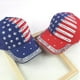 thumbnail image 5 of EeaseMX Gorra de béisbol con bandera estadounidense y brillantes diamantes de imitación para mujer (azul), 5 of 8