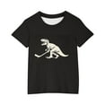 thumbnail image 3 of Spazoro Big Boys Girls Shirts Tee, Dinosaur Print Graphic T-Shirts Short Sleeve Crew Neck Casual Summer Tops for Unisex Multicolor Size 9 T, 3 of 4