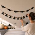 thumbnail image 6 of Spooky Halloween Decorations with Witch and Ghost Wood Bead Tassel, Hanging Halloween Decorations for Home Mantel, Halloween Window Decorations, 2 Pack, 6 of 9