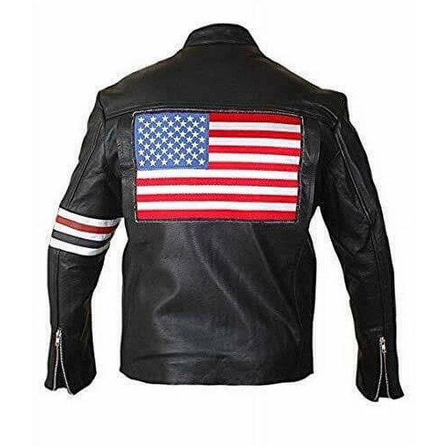 Genuine Leather Biker Jacket Men Black Leather Motorcycle Jacket Mens Leather Riding Jacket Cafe Racer Leather Jackets Motorcycle Jackets size XS