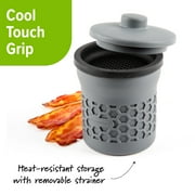 PrepSolutions Silicone Grease Keeper & Strainer with 2-Cup Heat-Resistant Capacity