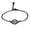 Black Letter B, variant on Initial Oval Bracelets for Women Name Alphabet Stainless Steel Personalized Statement Simple Elegant Jewelry Silver Letter D