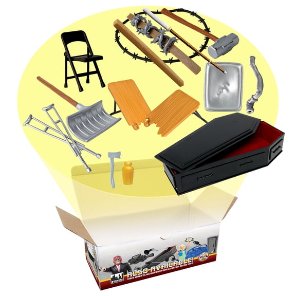 Hardcore Coffin 15 Piece Accessory Set For WWE & AEW Wrestling Action Figures