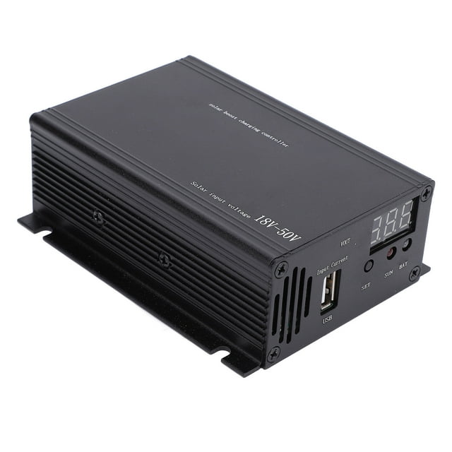 Controlador de Carga de Refuerzo Solar, 85% -95% Boost de aluminio MPPT Controlador de Carga Solar Fácil de Instalar 18V -50V Para Vehículo Eléctrico