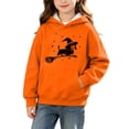 thumbnail image 2 of BaoFuBaoMei Hoodie for Boys Girls Pullover Halloween Ghost Long Cuffed Sleeve Sweatshirt Tops with Pockets Fleece Lined Loose Hooded Fall Clothing for Daily Wear School Party Classroom Celebration, 2 of 8