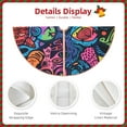 thumbnail image 3 of Sikiie Neon Graffiti Urban Art Christmas Tree Skirt, Christmas Tree Decorations, Christmas Decor, Tree Mat Decoration(30-48IN)-48", 3 of 6