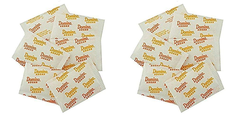 Domino Sugar Packets .10 Oz, 100 count Pack of 2