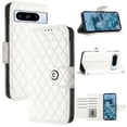 thumbnail image 5 of for Google Pixel 9a Wallet Case, Elegant Card Holder Cash Slot PU Leather Kickstand Wrist Strap Shockproof Protective Flip Women Girls Case Cover for Google Pixel 9a, White, 5 of 7