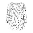 thumbnail image 5 of Crunowin Womens Tops 3/4 Sleeve, Round Neck Casual Tunic Tops Graphic Print Tees Blouses Dressy T-Shirts Pleated Shirts White 2XL, 5 of 5