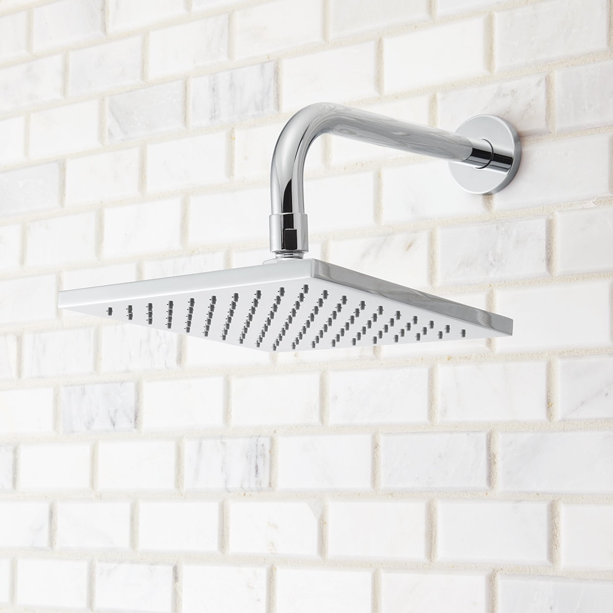Speakman Kubos Square Rain Shower Head, Brushed Nickel