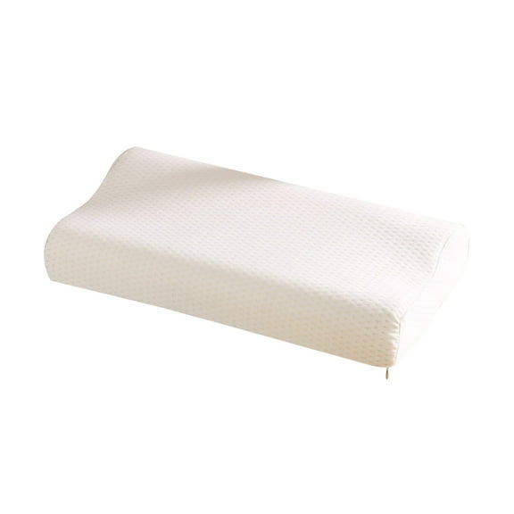 VERDANVERSE Pillow Memory Foam 1Pack White 40x25cm For Neck Support And Pain Relief