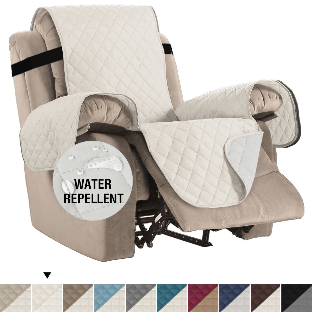 PrimeBeau 1Piece Reversible Quilted Recliner Pet Cover Protector