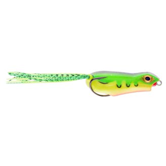 Scum Frog Bigfoot Topwater Bass Fishing Lure - Weedless Hollow Body Frog With Paddle Feet, Black G